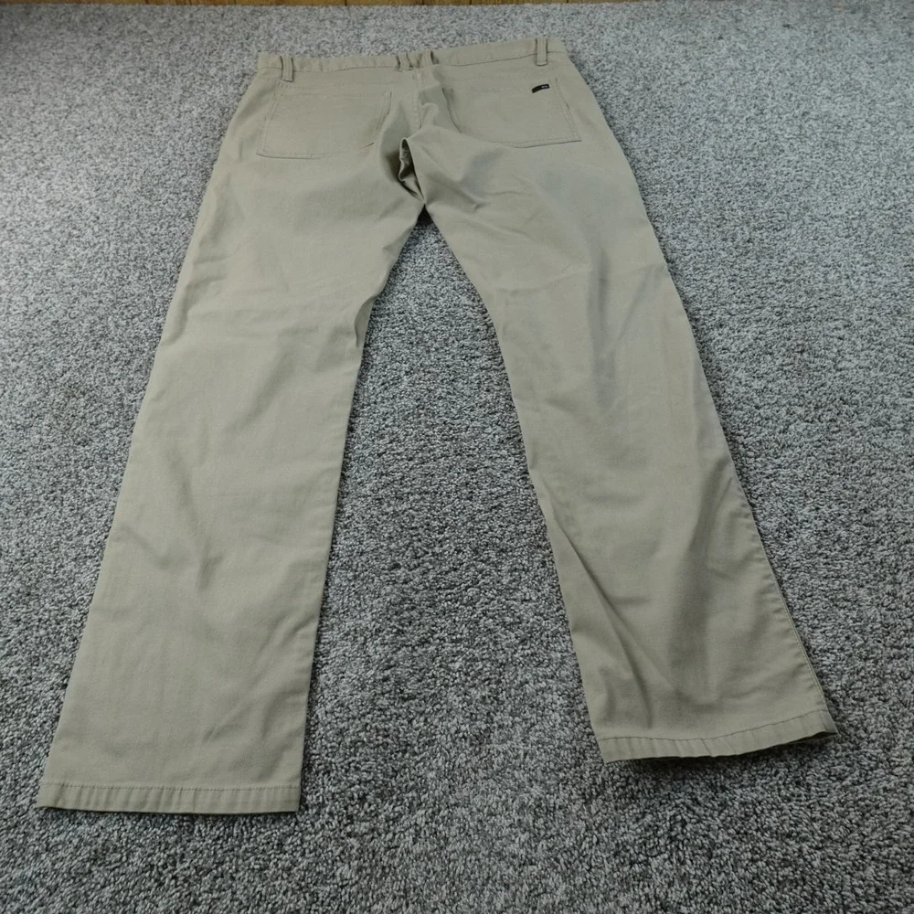 Oakley Pants Mens 38X32 Beige Tan Brown Chino Jeans Slim Straight Stretch Flex